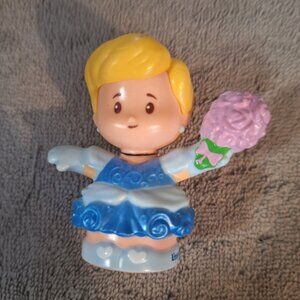 Cinderella Fisher Price Little People Disney Princess blue dress pink flowers